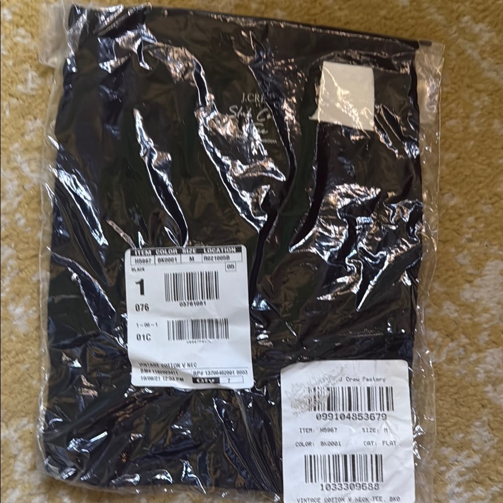 J. Crew Class Black Short Sleeve Tee